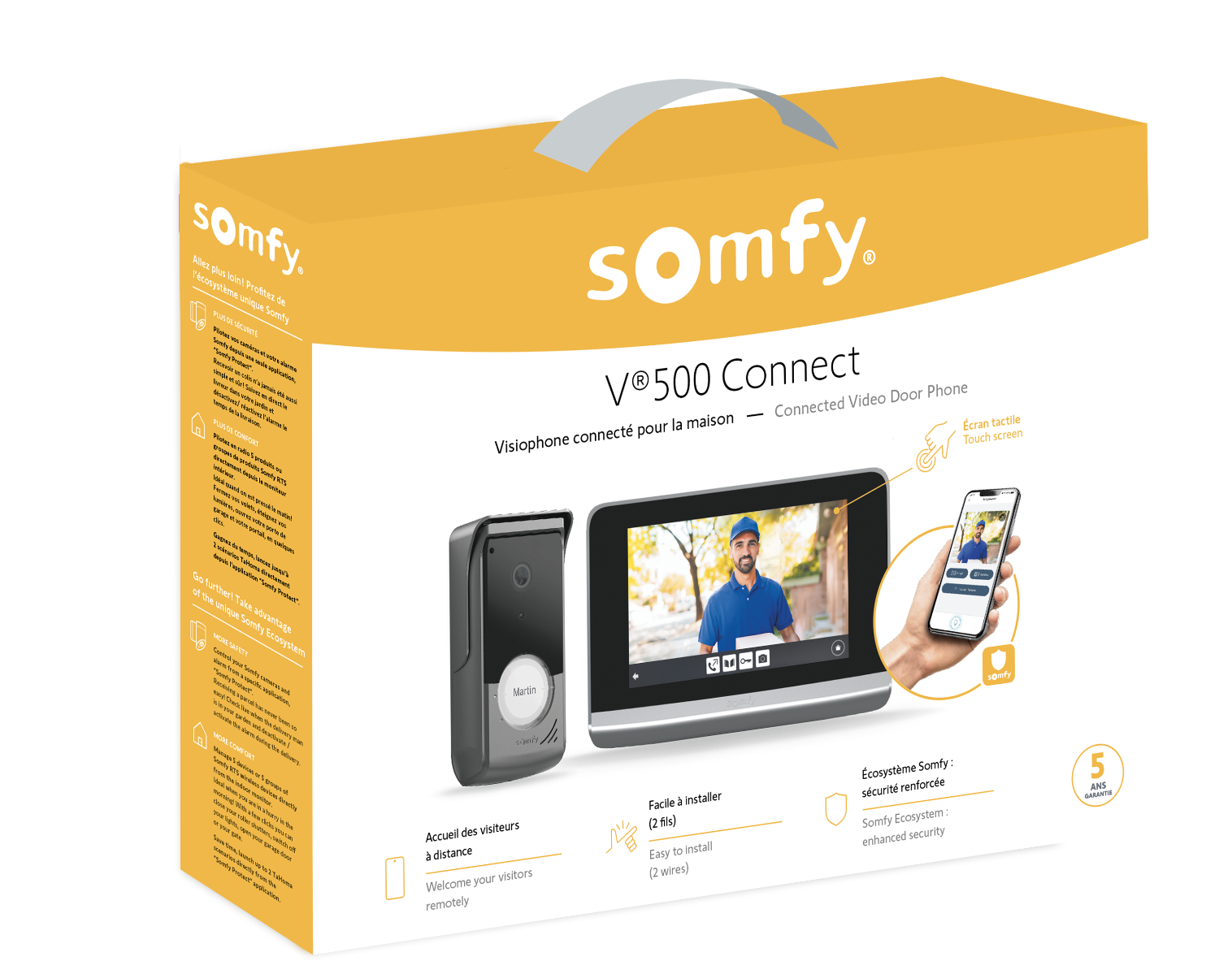 Somfy Video-Türsprechanlage V500 WLAN - 1871265 - 3 - Somfy