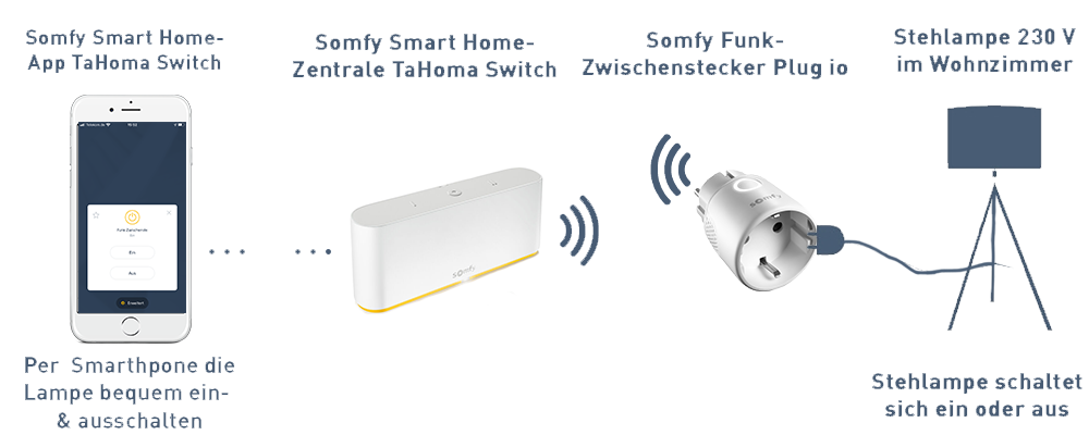 Funktionsweise TaHoma & Plug io