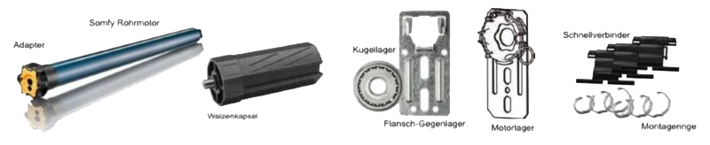 Lieferumfang Somfy Renovierungskit Funk