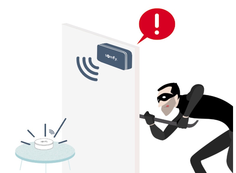 Somfy® IntelliTAG Erschütterungssensor: KO